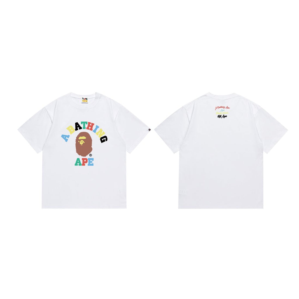 BAPE Ape Head Color Letter Graphic T-Shirt — front