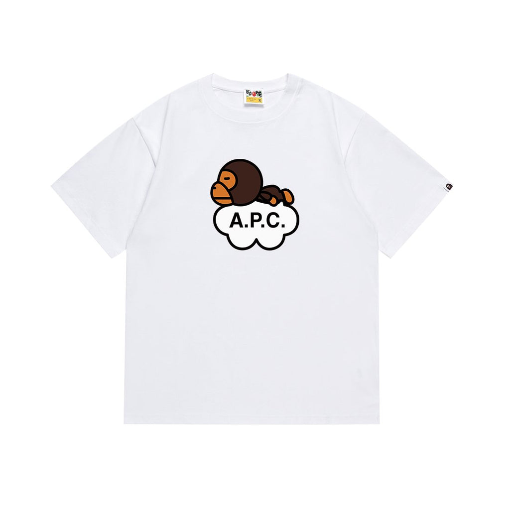 BAPE Ape Cloud Graphic Short-Sleeve T-Shirt — front