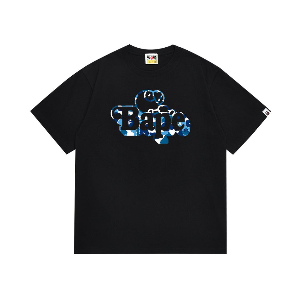 BAPE Blue Camo Graphic T-Shirt — front