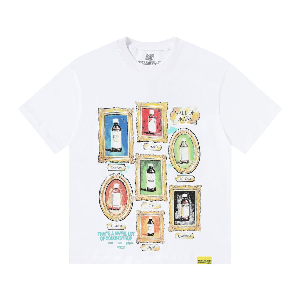 THAT'S A AWFUL LOT OF COUGH SYRUP Bottle Graphic T-Shirt — front