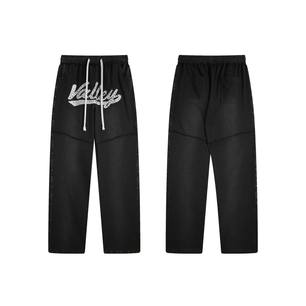 Valley Rhinestone Graphic Sweatpants — front
