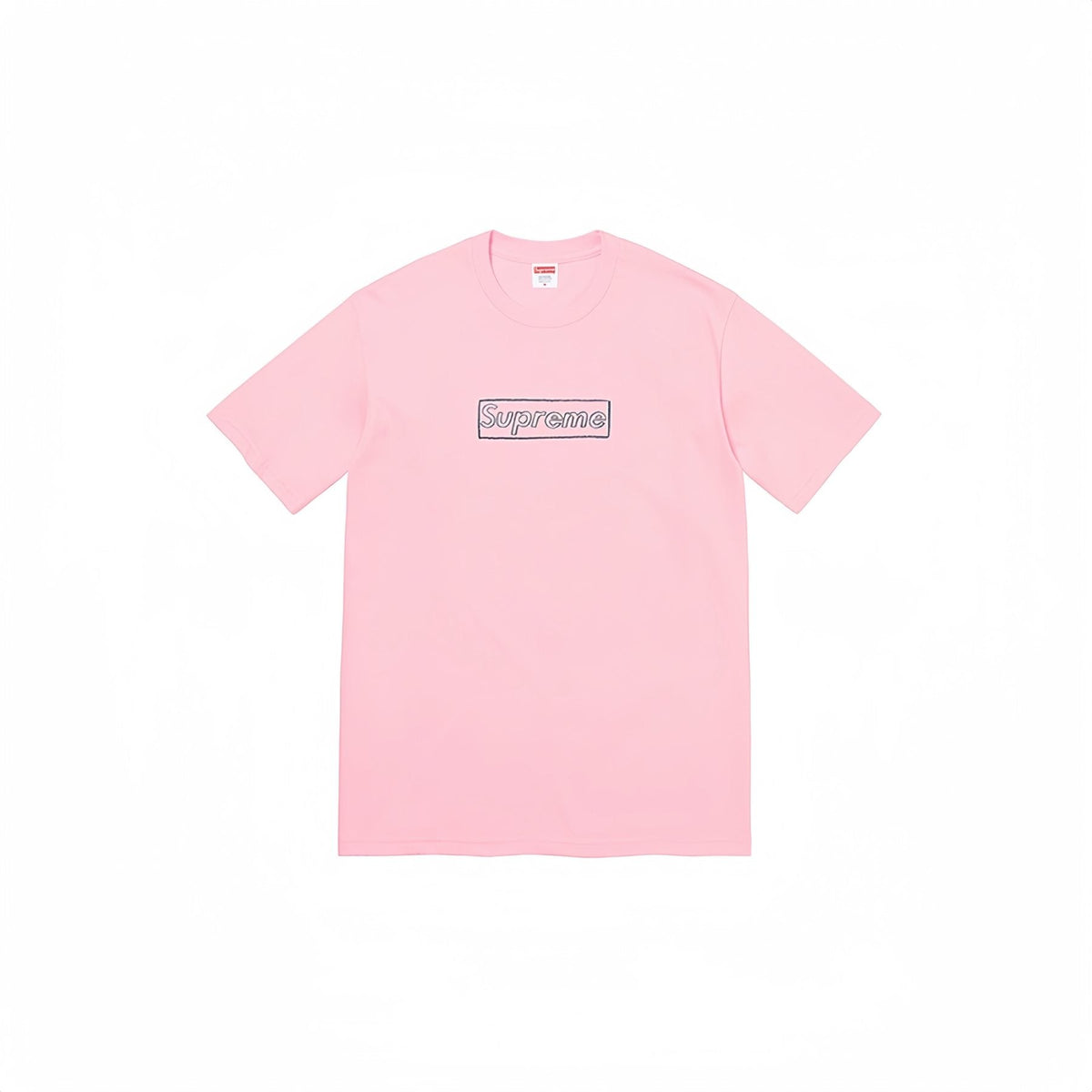 Supreme Chalk Logo Graphic T-Shirt — front