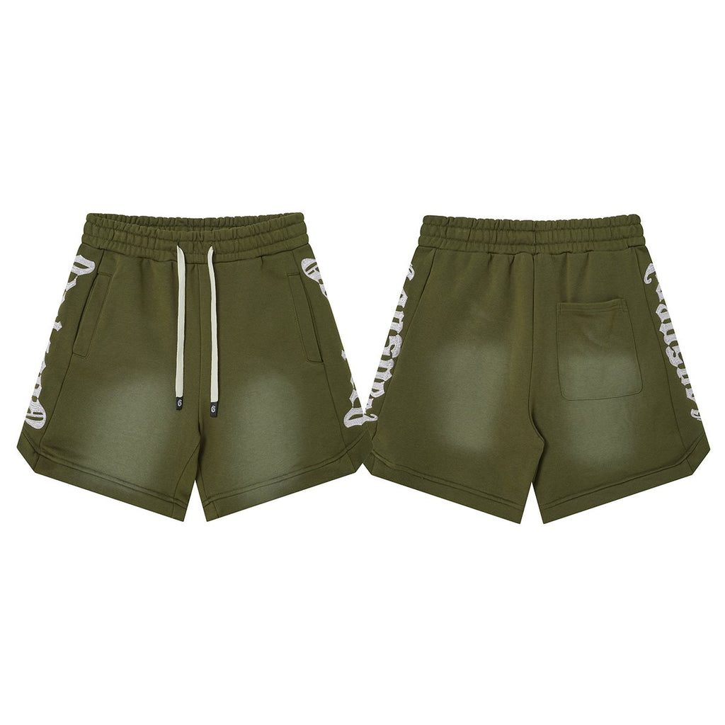 Godspeed Washed Drawstring Shorts — front