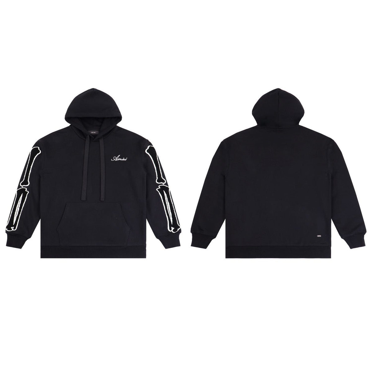 AMIRI Collegiate Bone Sleeve Graphic Hoodie — front