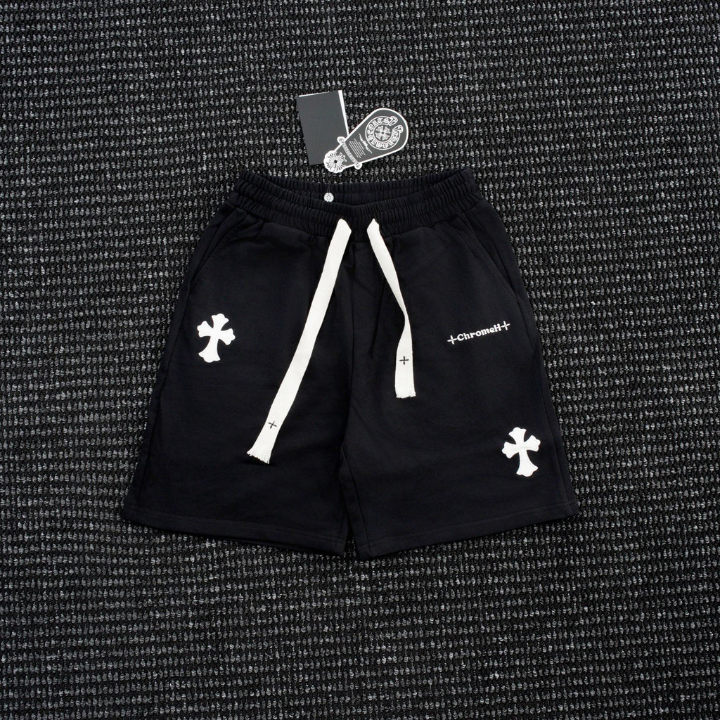 Chrome Hearts Cross Patch Drawstring Shorts — front