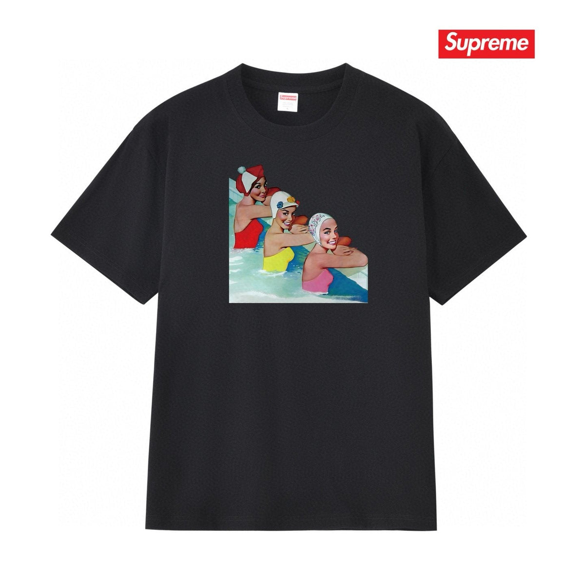 Supreme Swimmer Pool Graphic T-Shirt — front