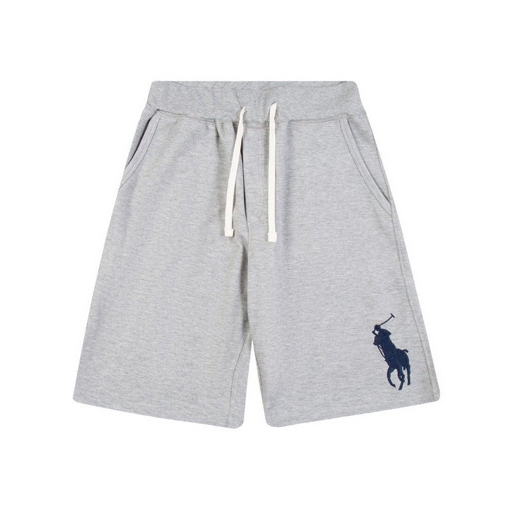 Test2-Ralph Lauren Big Pony Embroidered Drawstring Shorts — front